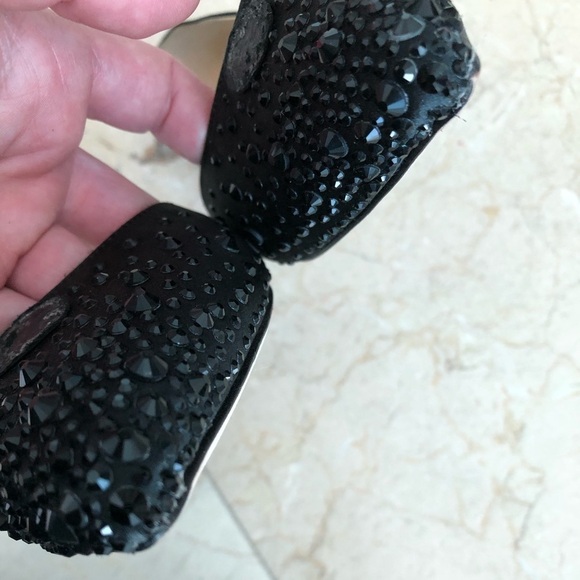 Badgley Miscka Women’s Haddie Loafer Flat Missing The Front Crystal Flower - Picture 12 of 16